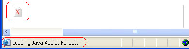 Fout: Loading Java Applet failed (Java-applet niet geladen)