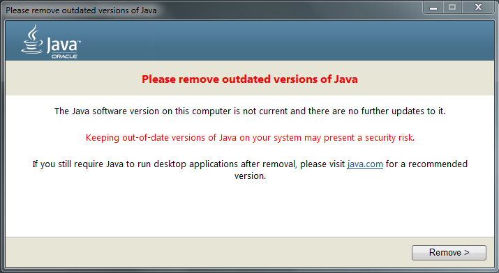 Java updates for JRE 10