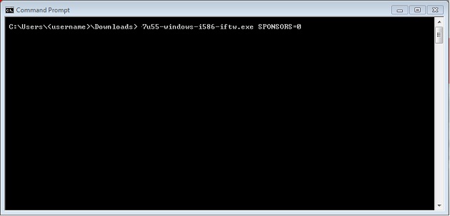 Polecenie uruchamiające instalację oprogramowania Java