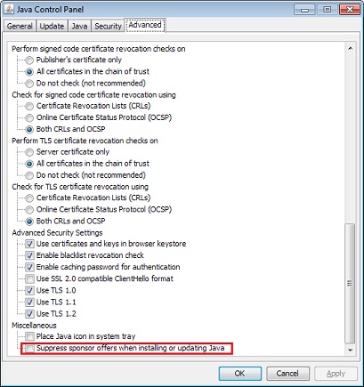 Checkbox to disable sponsor offer