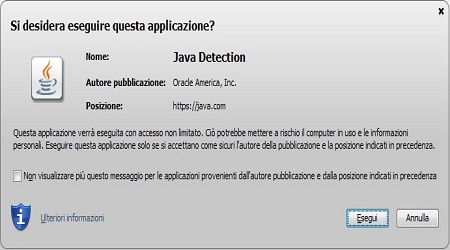 Applicazione sicura con certificato valido