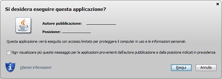 Applicazione sicura con certificato valido ma nome dell'applicazione mancante